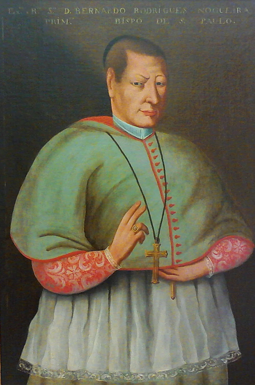 Portrait of Dom Bernardo Rodrigues Nogueira, 1st Bishop of São Paulo, by Unknown, oil, 1750
