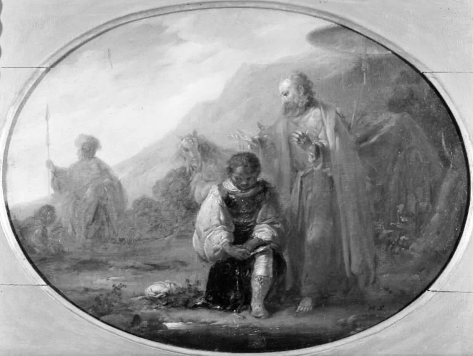 St Philip Baptising the Courtier of Queen Candauces, by Unknown, 1750