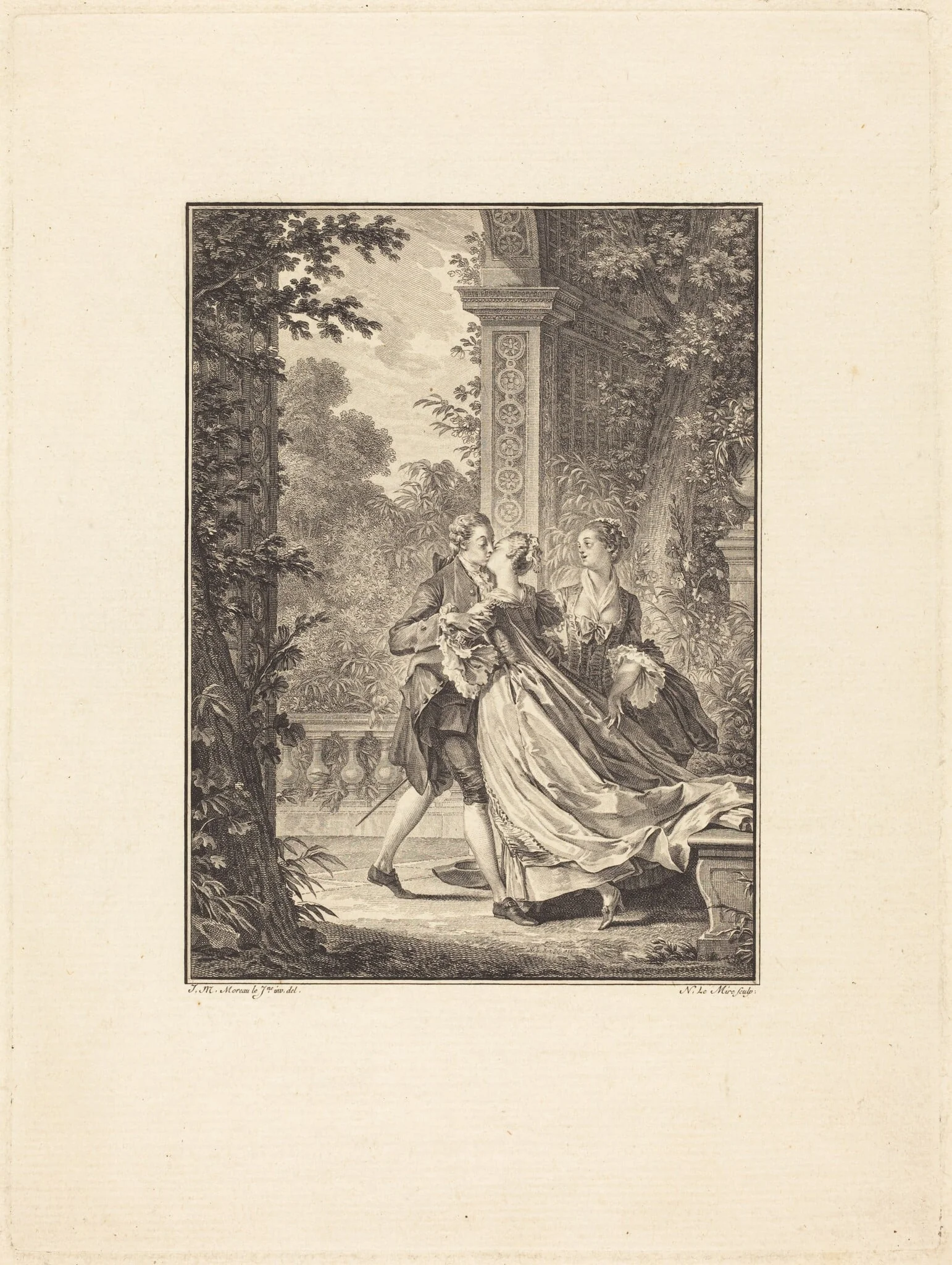 Sans rien comprendre à ce mystere, by Noël Le Mire, ink, 1773