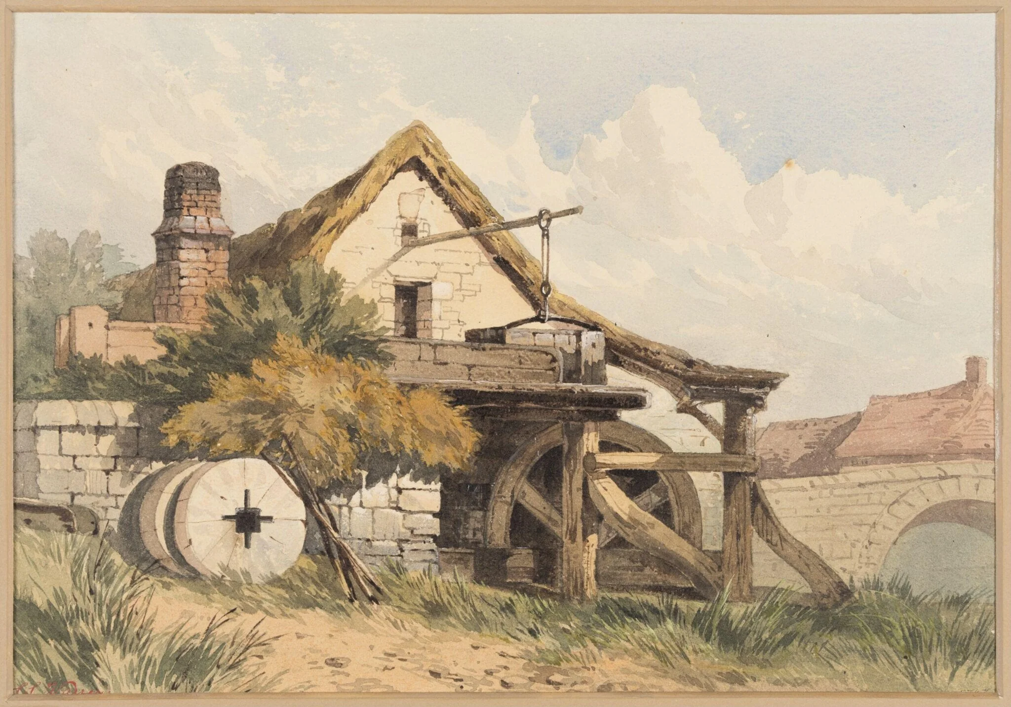 Untitled, by Sophy Warren, watercolor, 1850