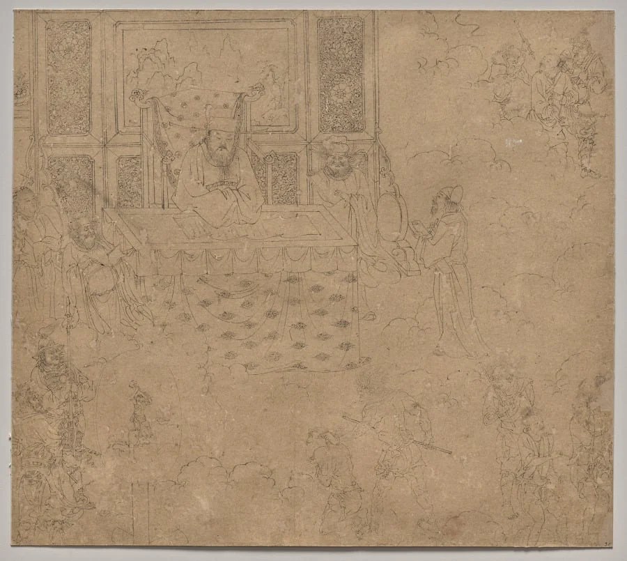 Album of Daoist and Buddhist Themes: Kings of Hells: Leaf 31, by Unknown, unspecified, 1204