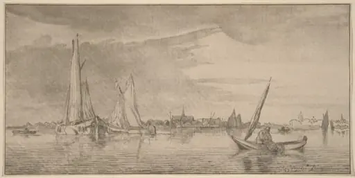 River with Town