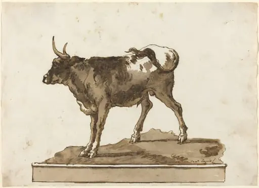 A Bull on a Ledge