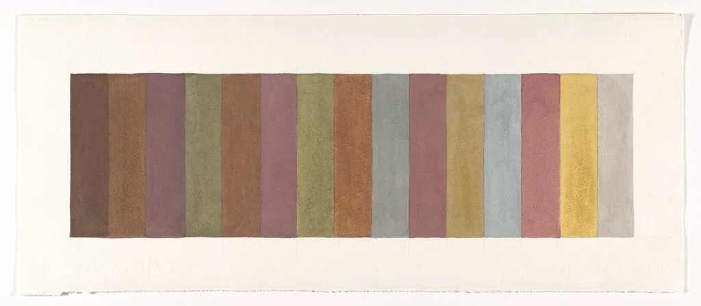 Untitled, by Sol LeWitt, gouache, 1984