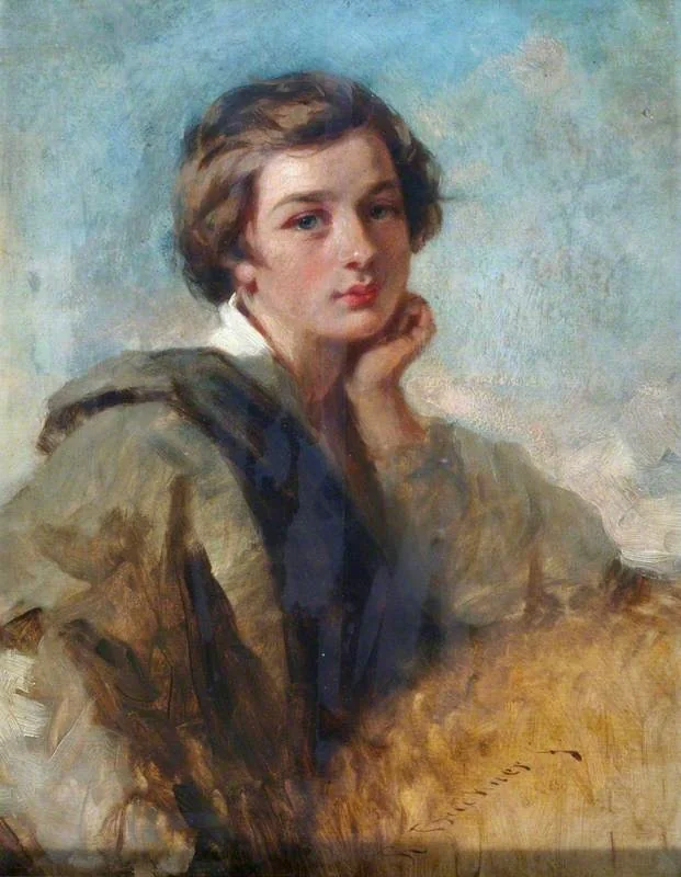 Portrait of a Boy, by Richard Buckner, oil, 1857