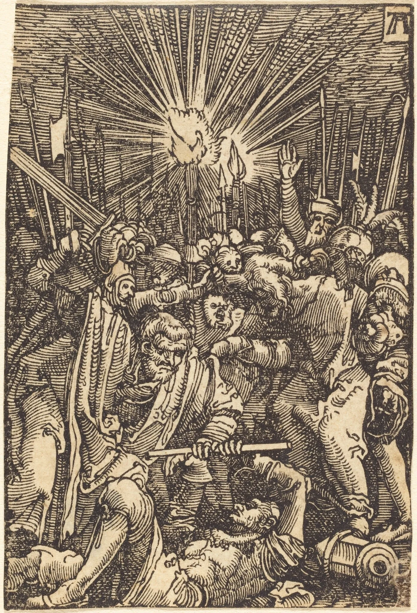 The Arrest of Christ, by Albrecht Altdorfer, ink, 1513