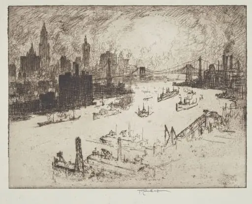 Sunset, from Williamsburg Bridge