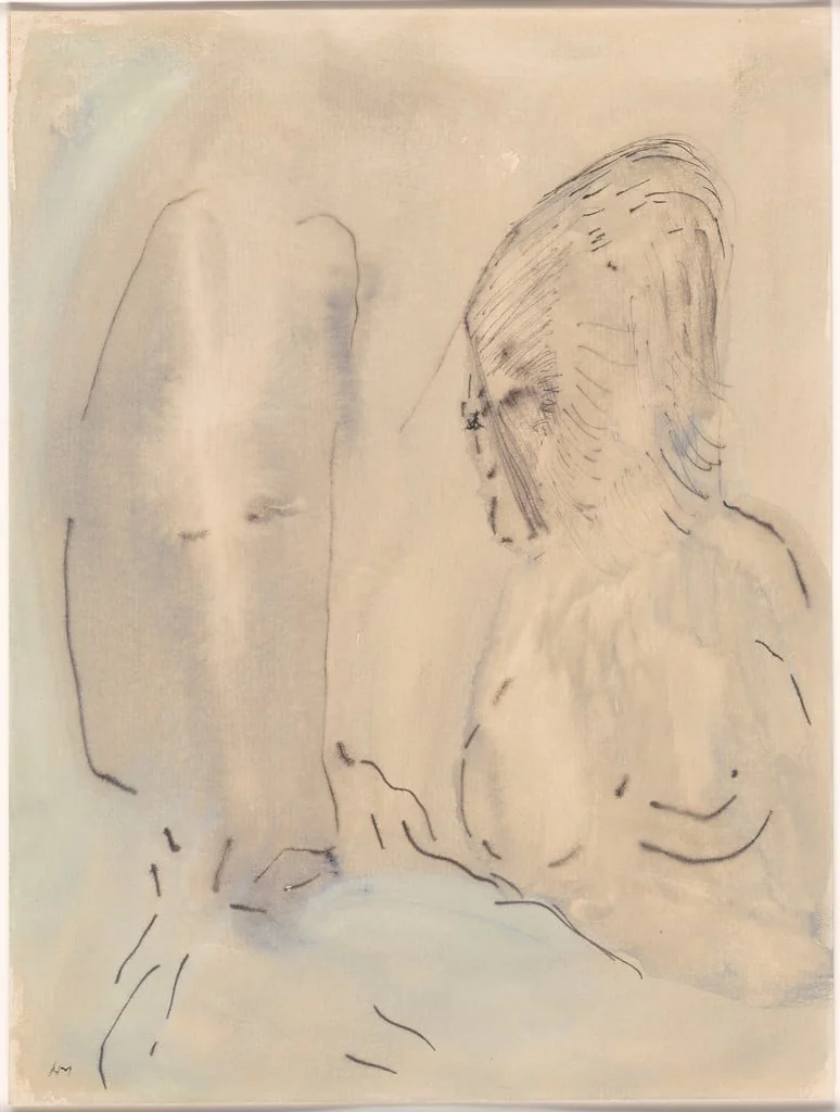 Untitled, by Henri Michaux, watercolor, 1947