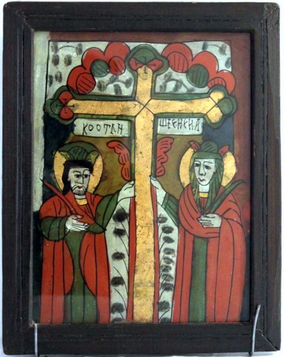 Sf. Constantin și Elena, by Unknown, 1850