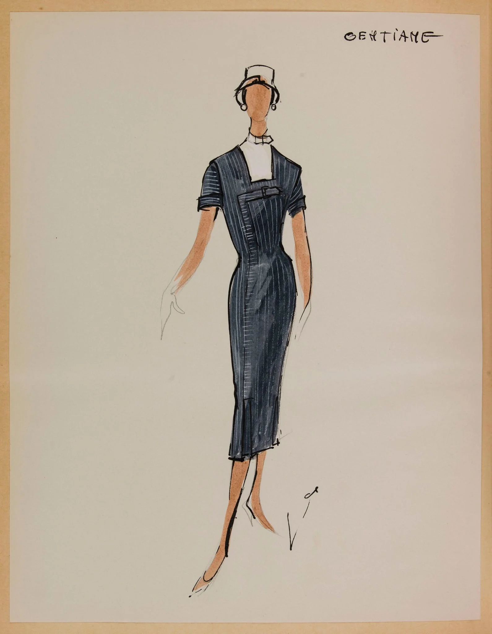 Gentiane, by Marie-Louise Carven, 1956