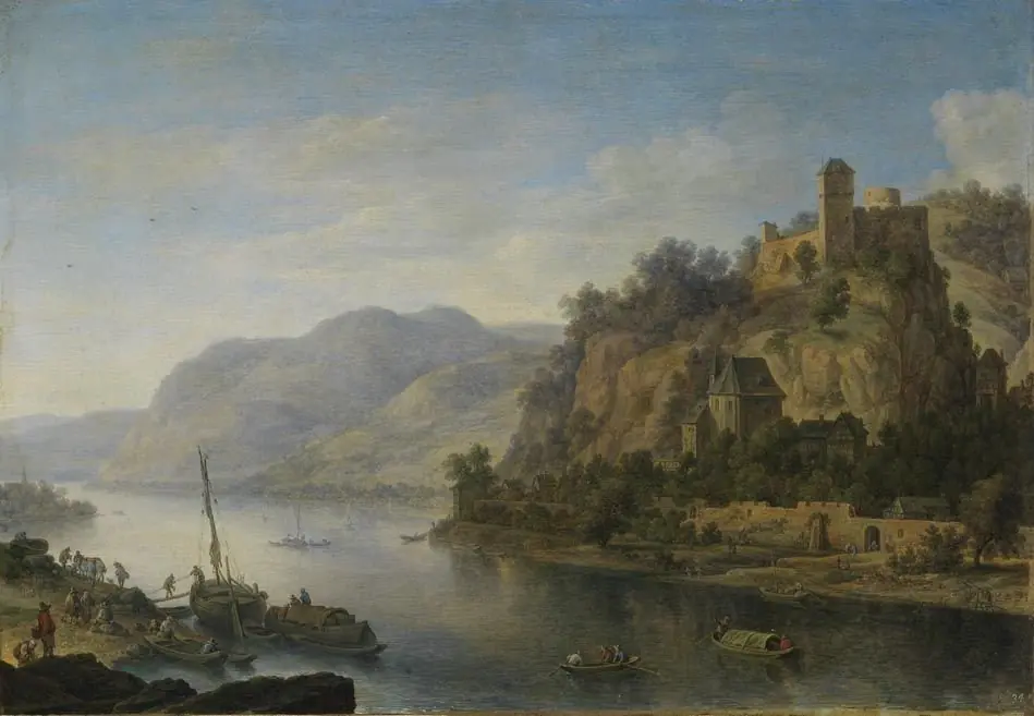 Rhine view at Heimbach am Rhein (Niederheimbach)