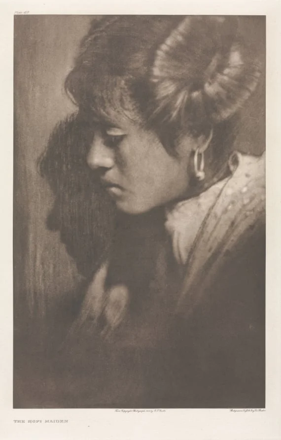 Portfolio XII, Plate 412: The Hopi Maiden, by Edward S. Curtis, 1905