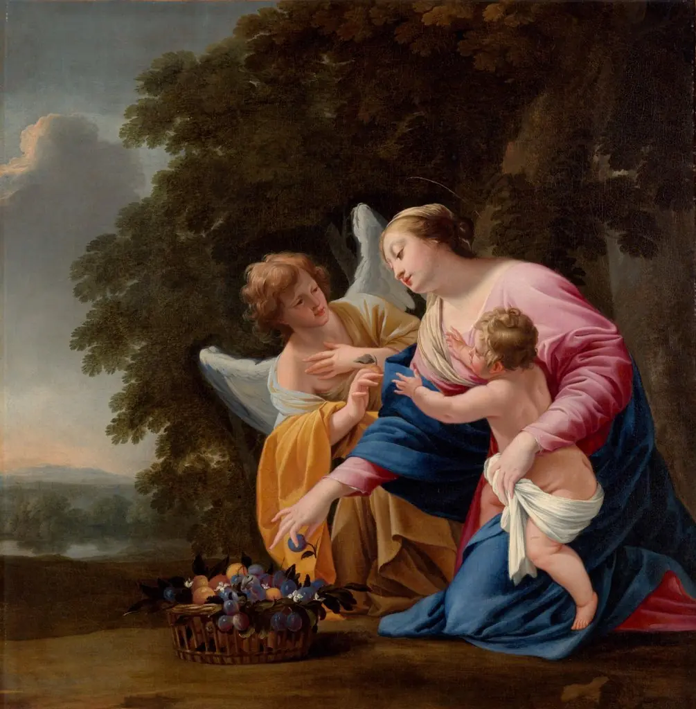 Virgin and Child, with an Angel