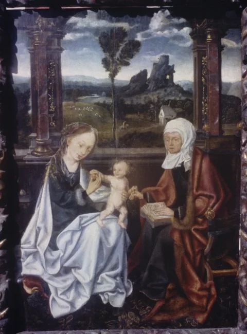 De H. Anna-te-Drieën, by Unknown, oil, 1524