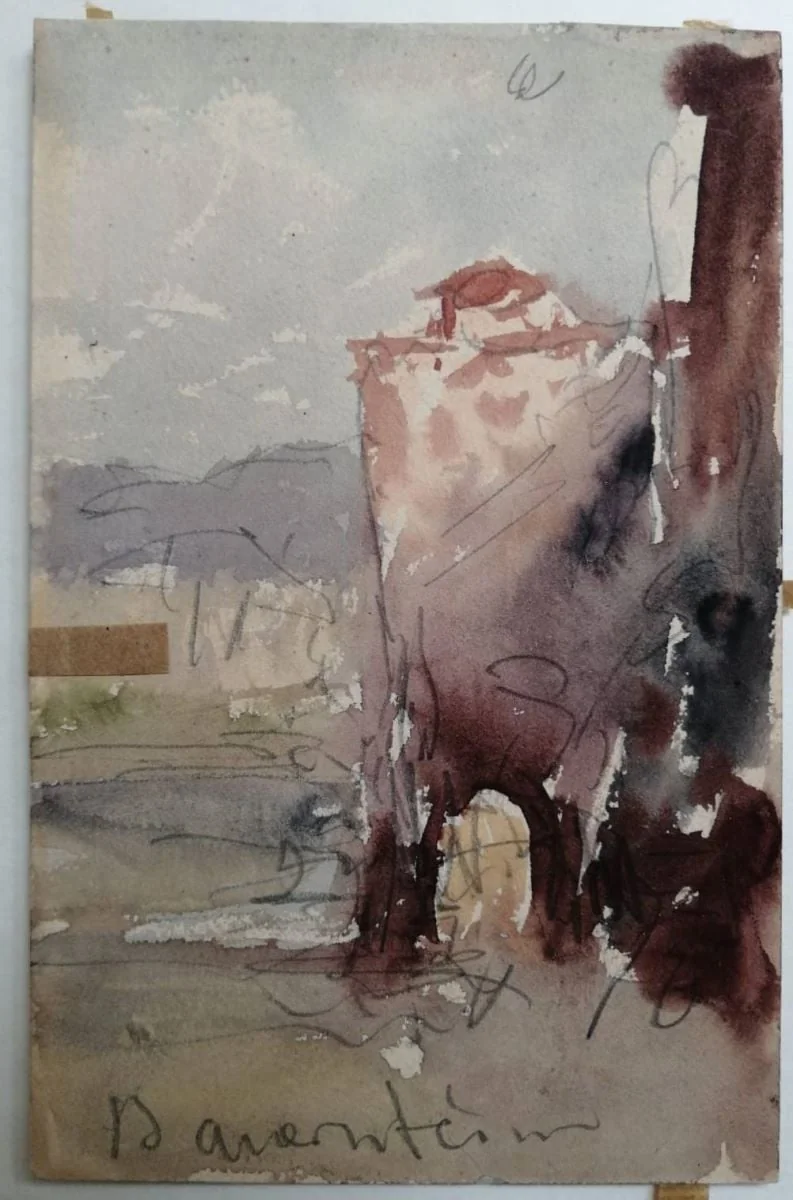 Arcadă sub turn, by Carol Szathmari, unspecified, 1850