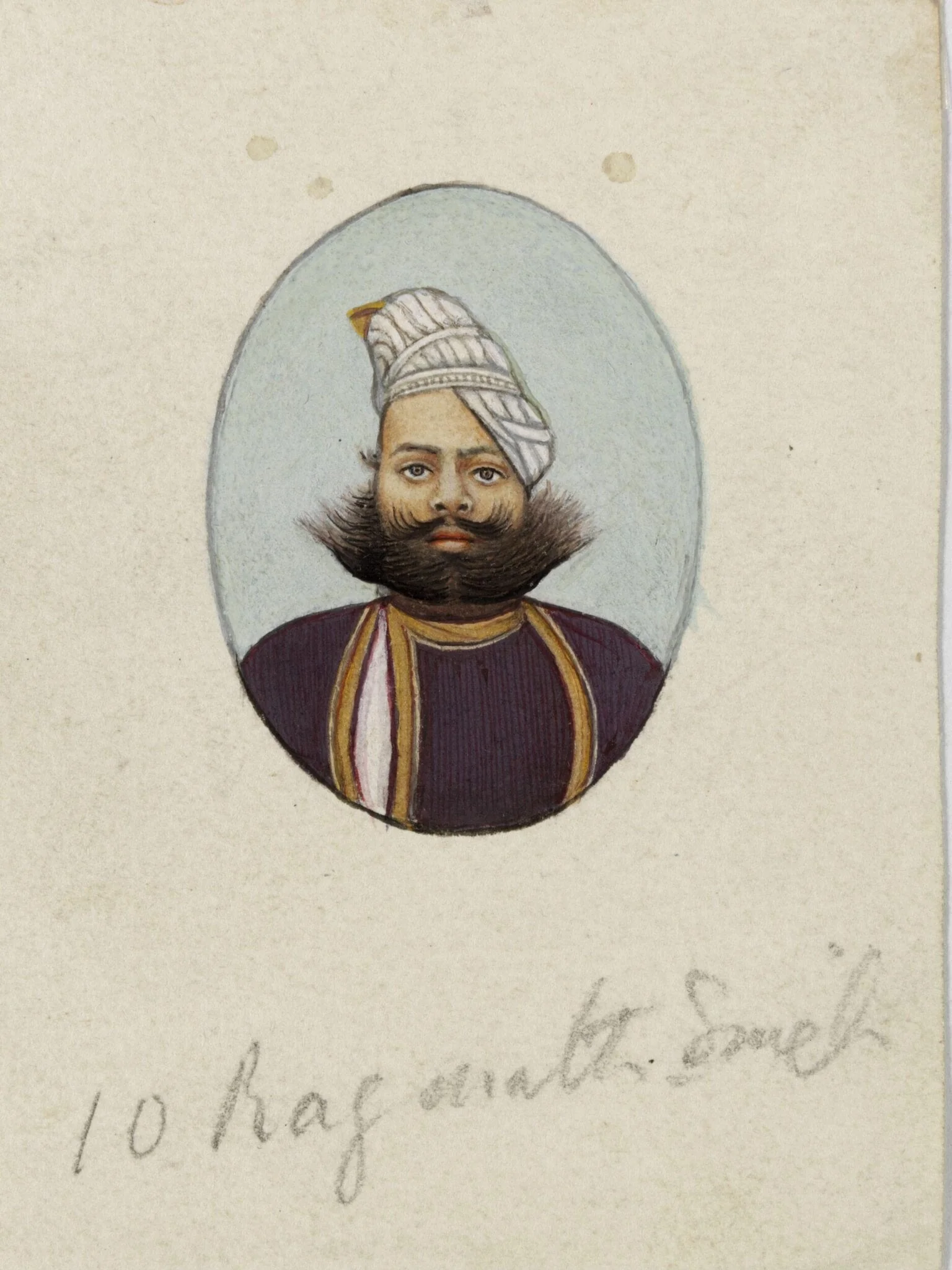 Maharawat Raghunath Singh, by Unknown, paint, 1890