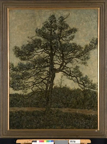 Denneboom, by Jan Adam Zandleven, oil, 1909