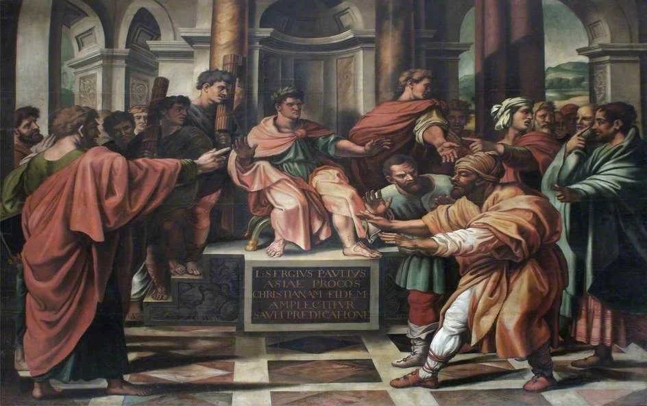 Elymas, by Raphael, oil, 1511