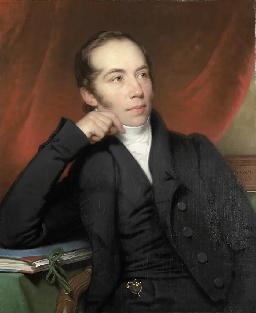 Portrait of Pieter Ernst Hendrik Praetorius, Broker, Draftsman and Painter. Chairman of the Board of the Rijksmuseum 1852-74