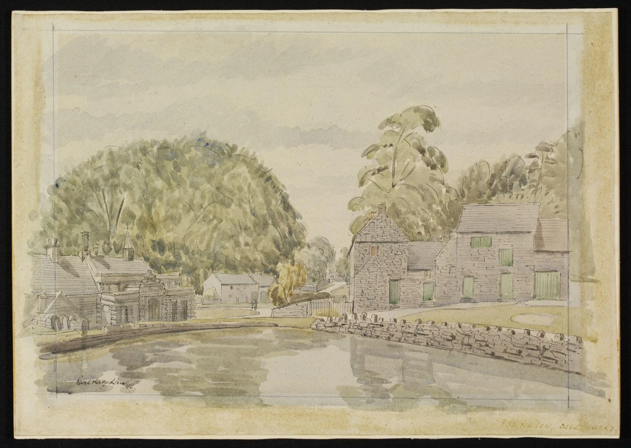 Dove Valley, Tissington, by Hagedorn, watercolor, 1940