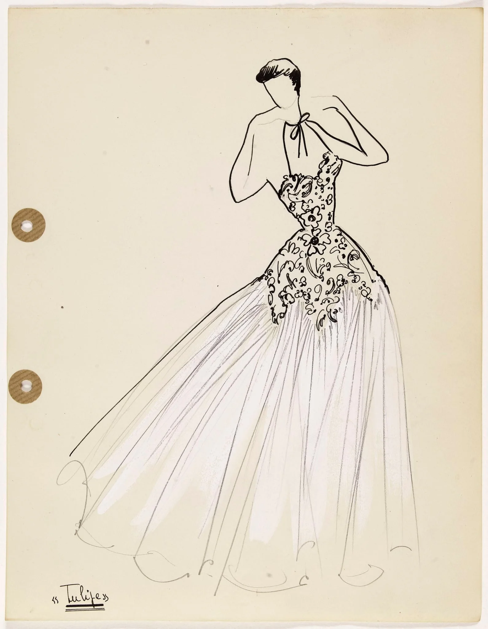 'Tulipe', by Carven, 1949