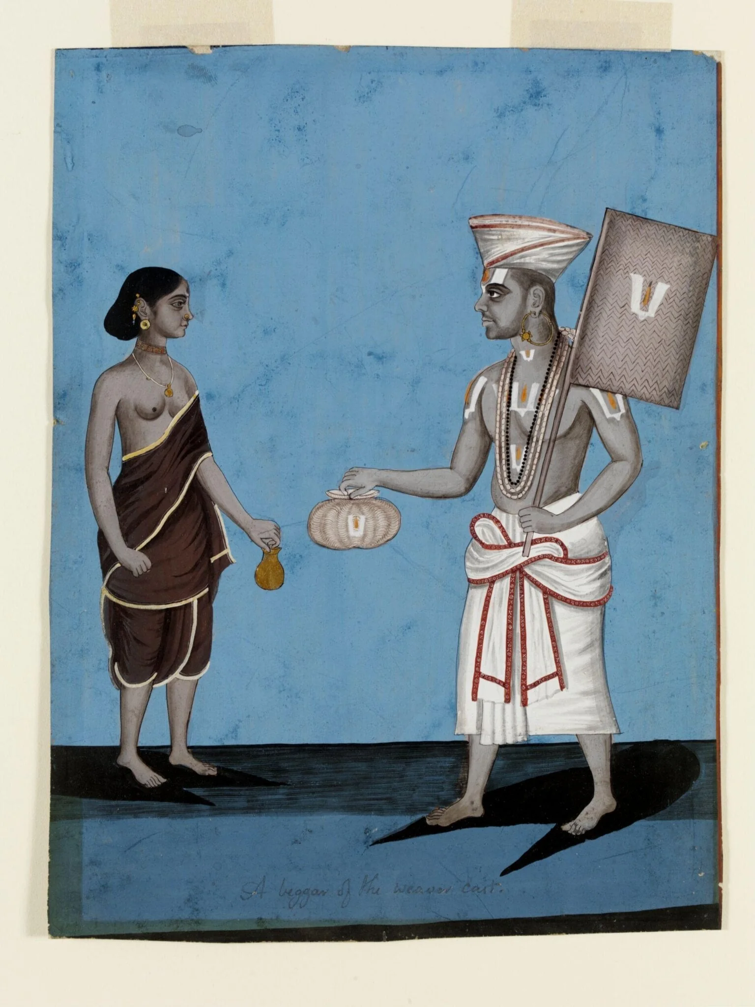 A beggar and his wife, by Unknown, paint, 1790