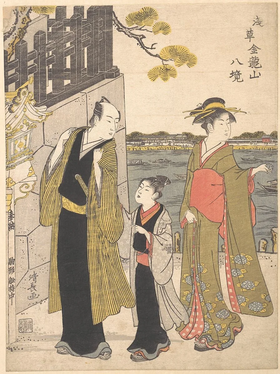 Untitled, by Torii Kiyonaga, ink, 1787