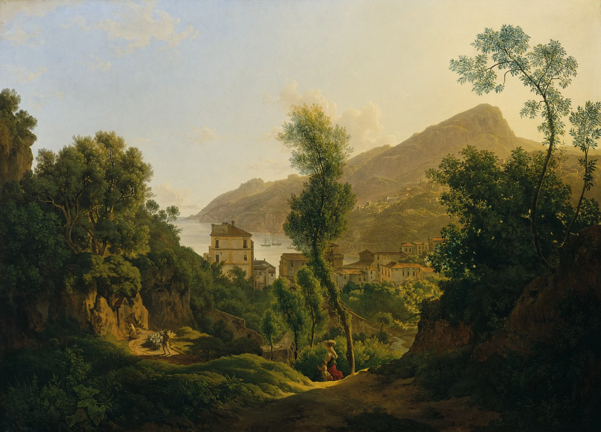 View of the Town of Vietri with a View of the Gulf of Salerno
