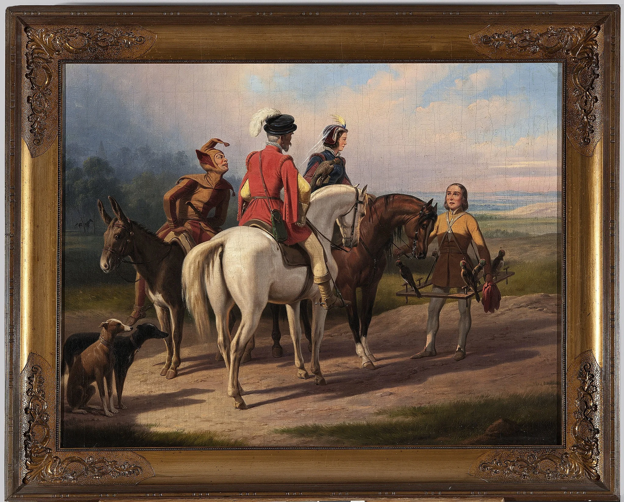 Hunting with falcons