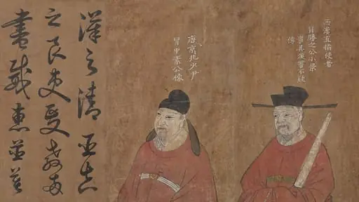 明/清　佚名　冒氏先人小像二幅　卷|Two Ancestors of the Mao Family