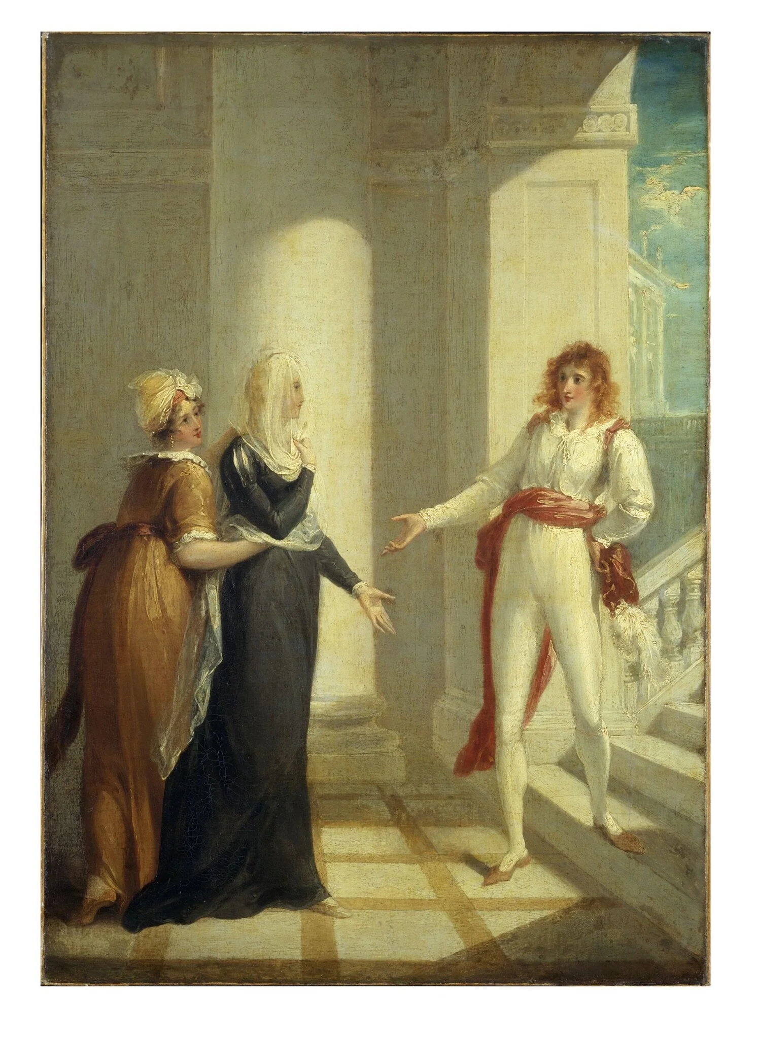 Scene from <font -i>Twelfth Night</font -i>: Maria, Olivia, Viola