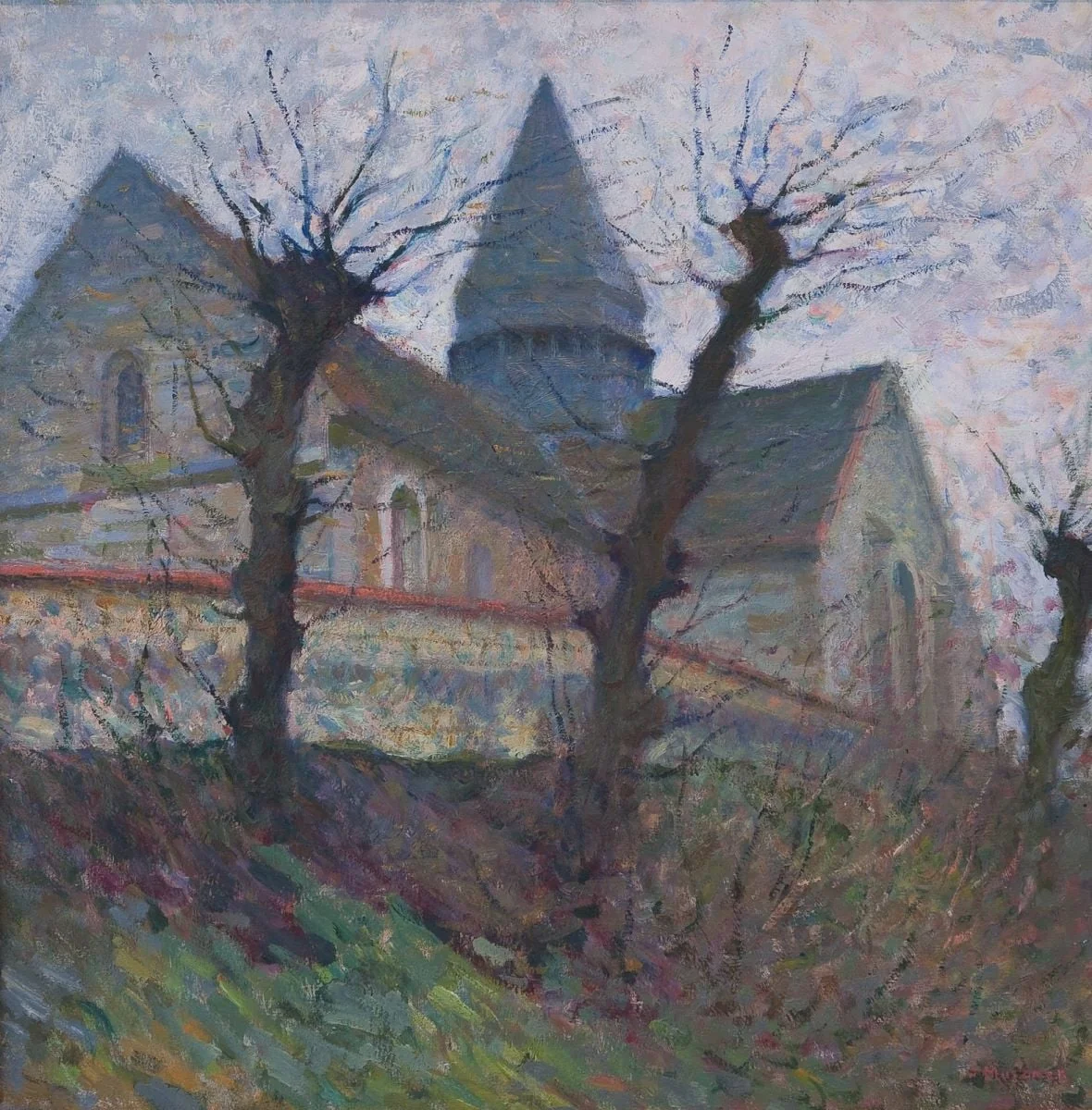 Biserica din Giverny, by Samuel Mützner, 1908