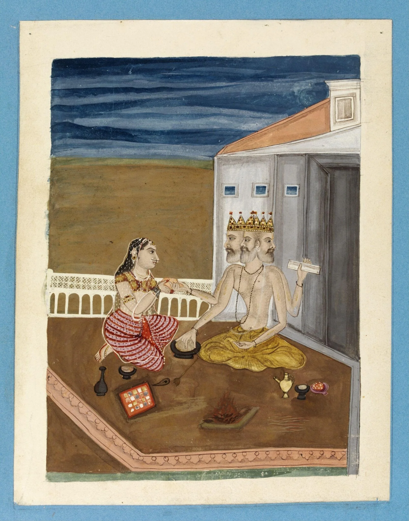 Khambavati Ragini, by Unknown, paint, 1760