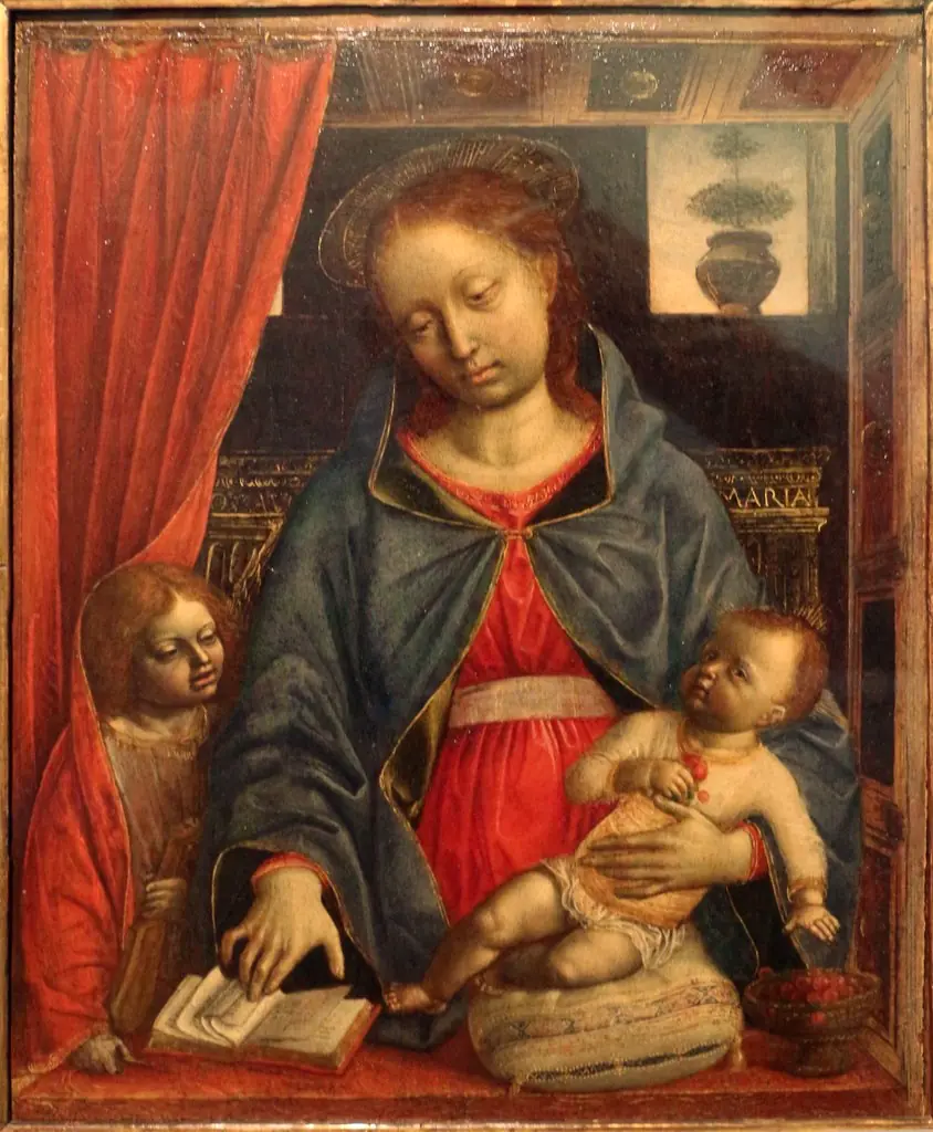 Madonna and Child with an Angel