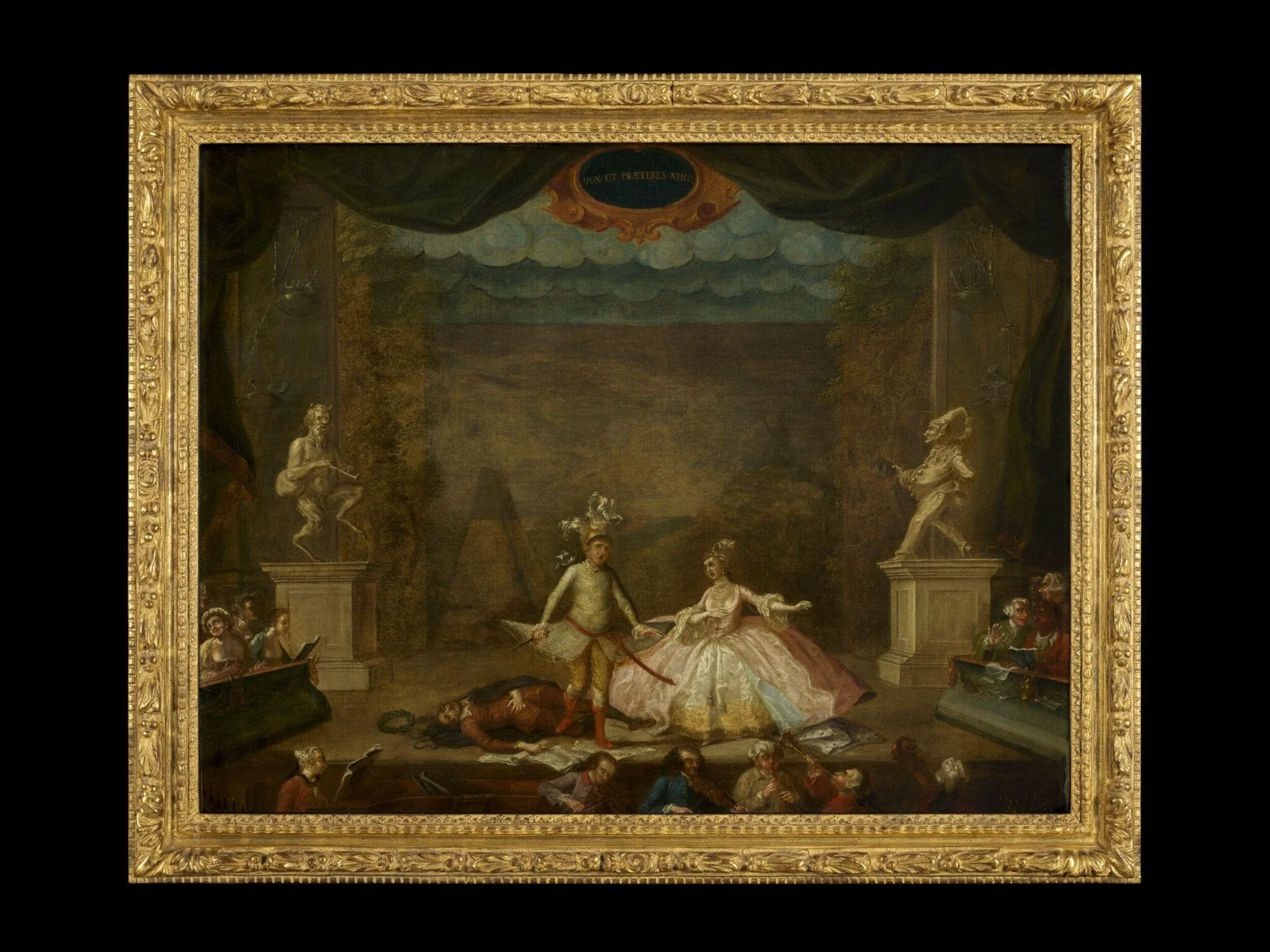 The Downfall of Shakespeare Represented on a Modern Stage, by William Dawes, paint, 1764