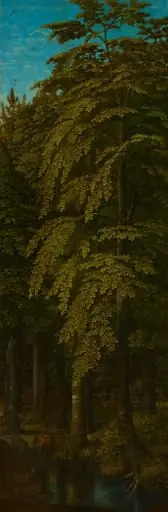 View in a Forest, outer right wing of a triptych