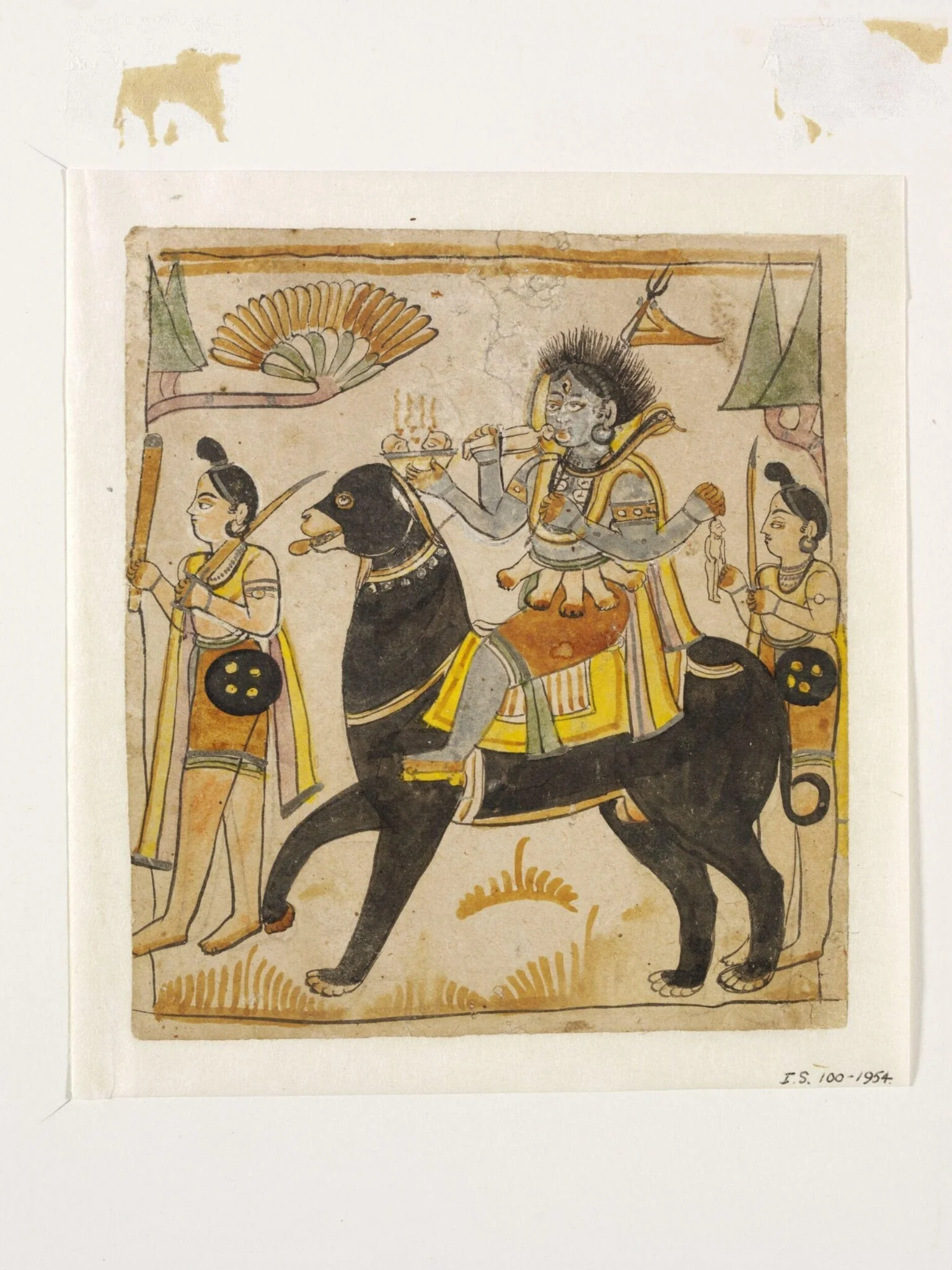 Bhairava, by Unknown, paint, 1900