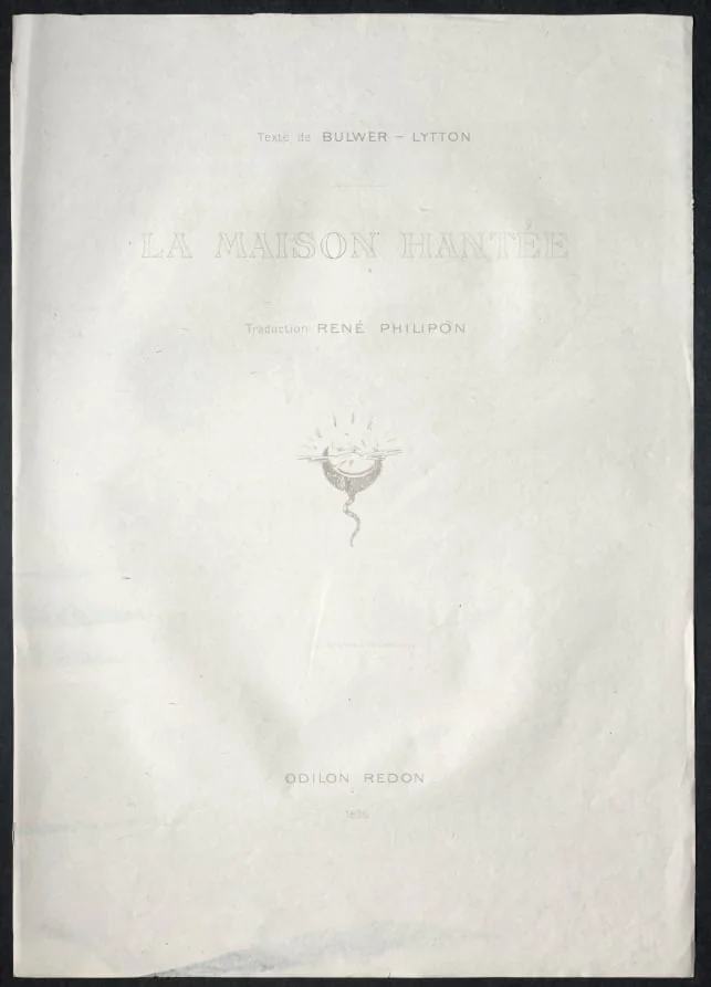 Title Plate, by Odilon Redon, 1896