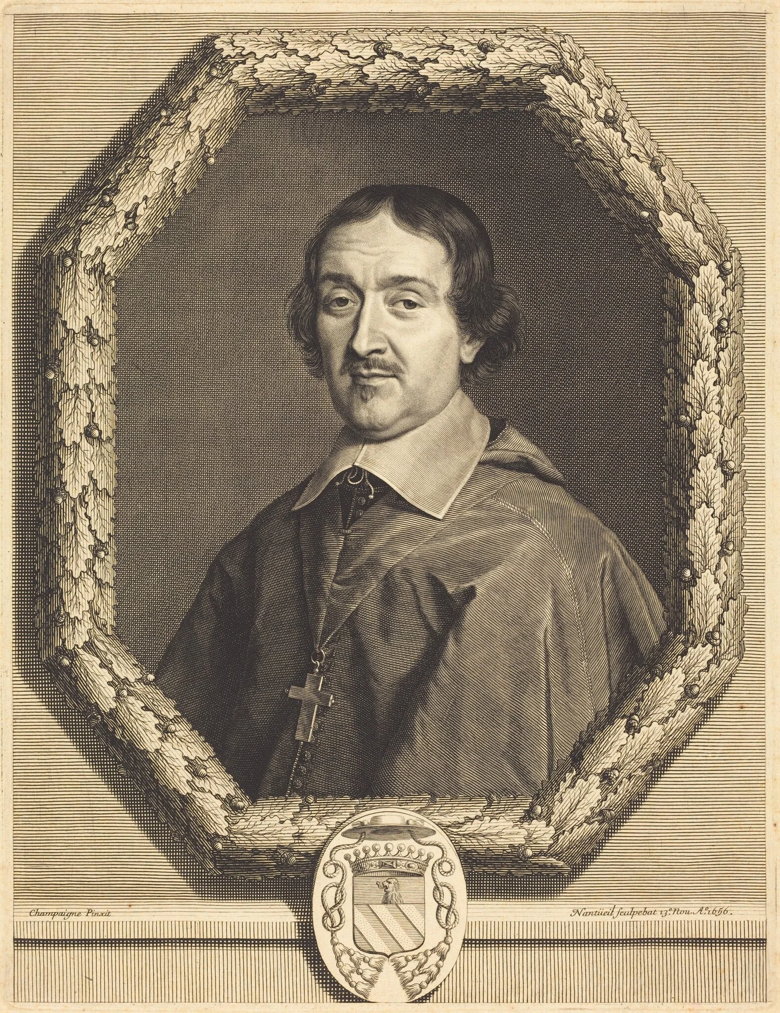 Francois Servien, by Robert Nanteuil, ink, 1656