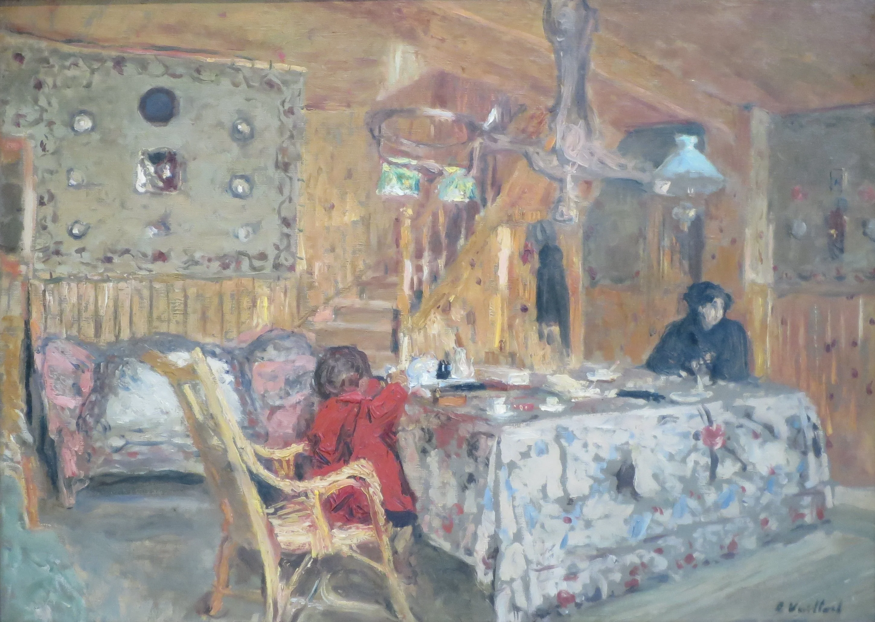 The Pitch Pine Room, by Édouard Vuillard, oil, 1910