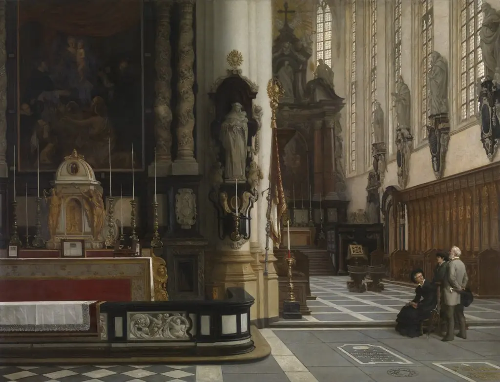 Interior of the Church of Saint Paul in Antwerp