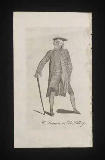 Mr Parsons as Col. Oldboy in Lionel and Clarissa