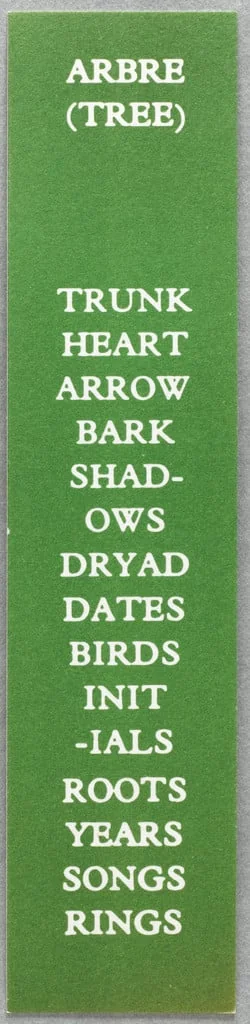 Untitled, by Ian Hamilton Finlay, 1979