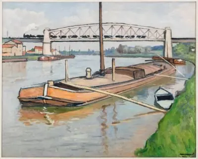 Paysage au chaland