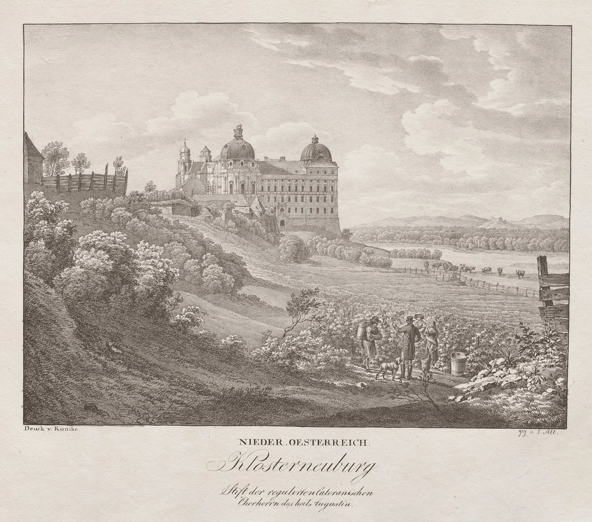 Nieder-oesterreich, Klosterneuberg, by Jakob Alt, 1839