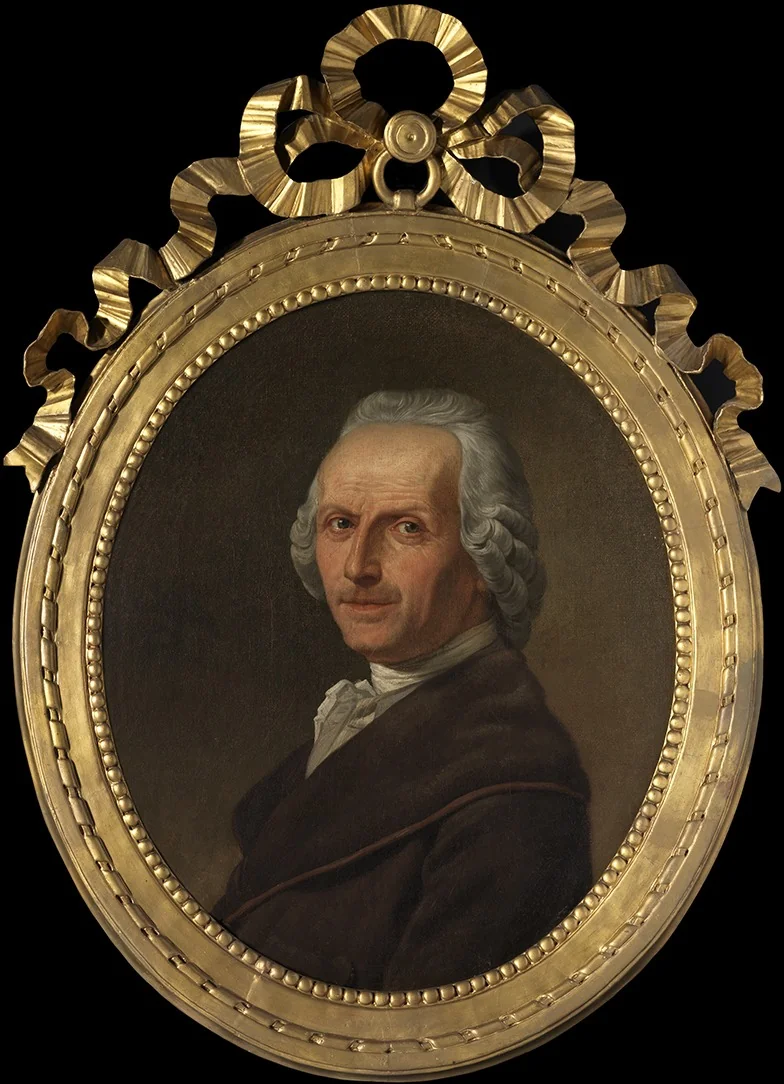 Portrait of Paul Josef de Cock, by Joseph-Benoît Suvée, oil, 1790
