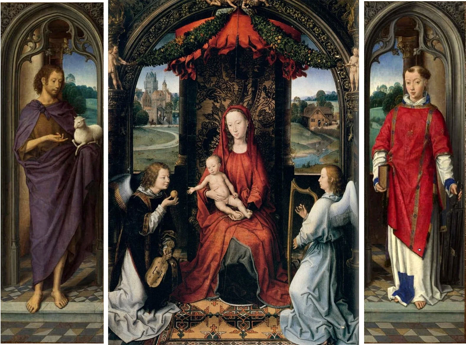 Pagagnotti Triptych, by Hans Memling, oil, 1490
