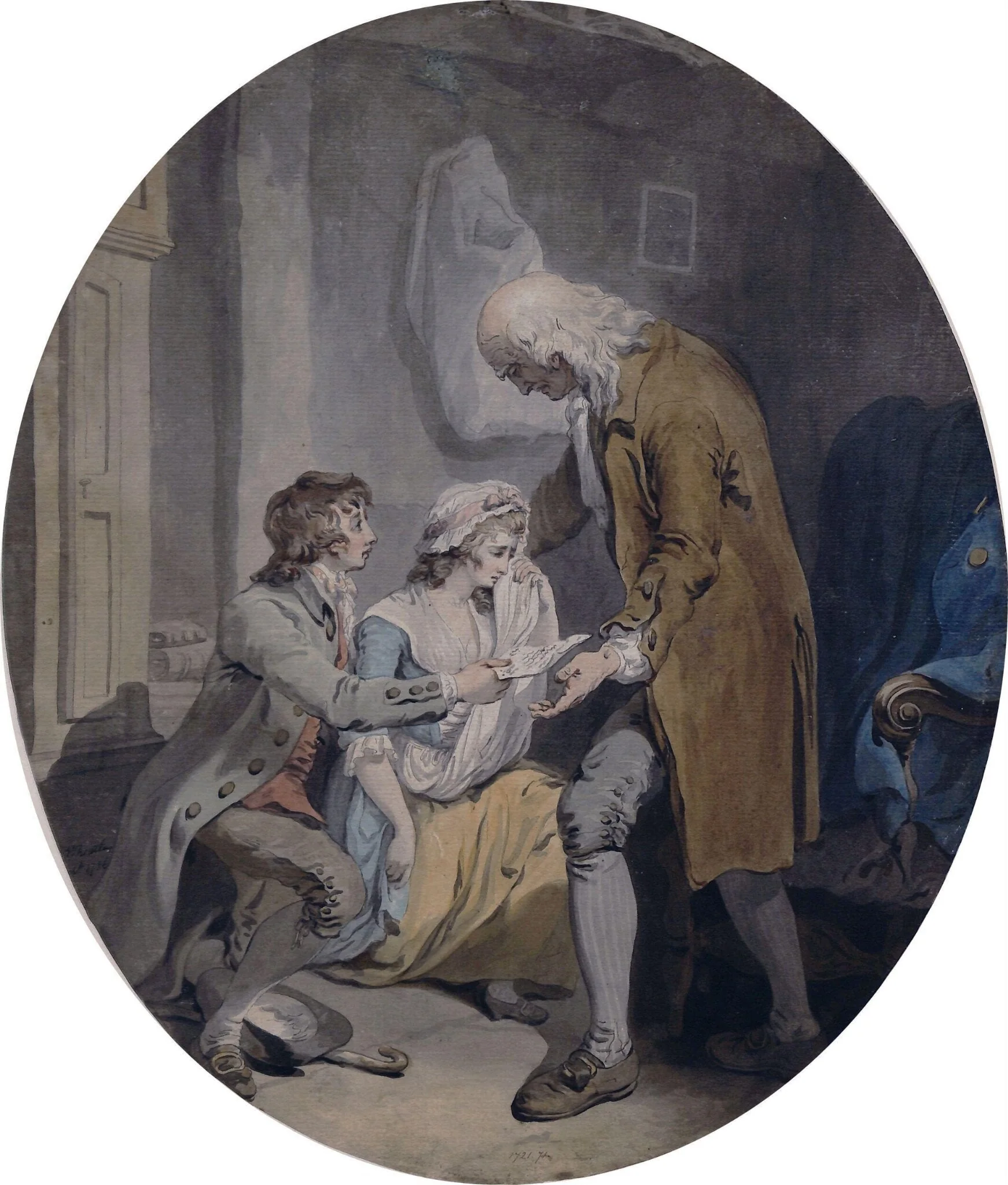 The Reconciliation, by Francis Wheatley, watercolor, 1786