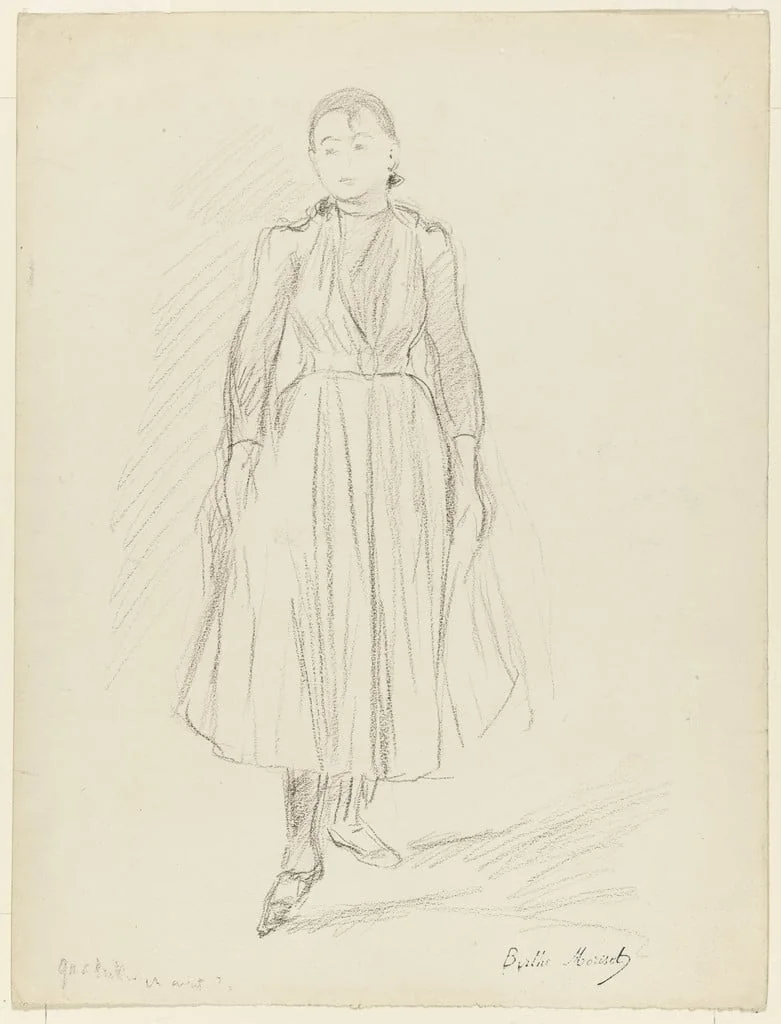 Untitled, by Berthe Morisot, graphite, 1888