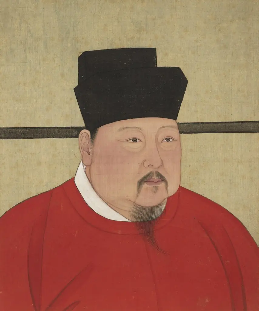 宋代帝半身像册-宋朝真宗皇帝像